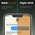 magglass Blue Light Blocking Screen Protector for iPhone 13, Tempered Glass Display Guard, Anti-Bluelight for Eye
