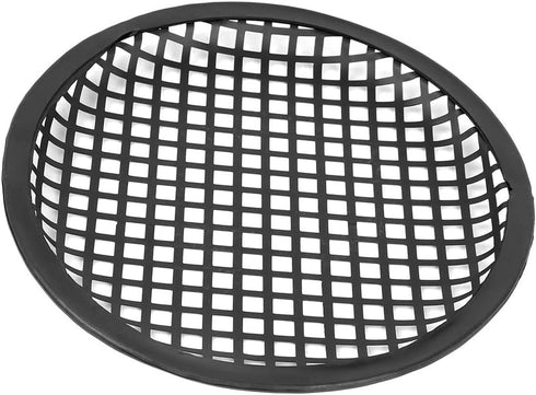 Unifizz Car 2pcs Audio Speaker Cover, Metal Mesh Subwoofer Grill Horn Guard 8 Inch, Black