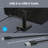 M.2 NVMe & SATA to USB C Docking Station - Adapter for M.2 SSDs, Size 2280 2260 2242 2230
