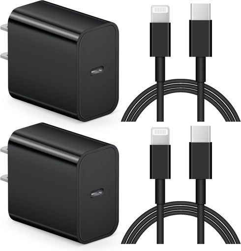 iPhone and iPad 20W Super Fast Charger PD USB C Wall Charger with 6FT Fast Charging Cable for iPhone 14/14 Pro
