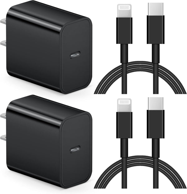 iPhone and iPad 20W Super Fast Charger PD USB C Wall Charger with 6FT Fast Charging Cable for iPhone 14/14 Pro
