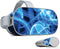 MightySkins Skin Compatible with Oculus Go Mobile VR - Blue Flames | Unique, Durable, and Protective Vinyl Decal Wrap