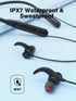 IPX7 50H Rythflo Neckband Bluetooth Headphones, ENC Sweatproof Sport Earbuds with AI-Enhanced Mic Vibration Call Alert
