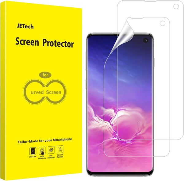 JETech Screen Protector for Samsung Galaxy S10, TPU Ultra HD Film, Case Friendly, 2-Pack