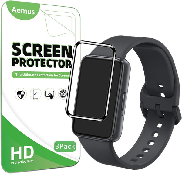 Screen Protector for Galaxy FIT 3 Fitness Tracker, 3 Pack 3D Full Coverage PMMA Protective Film for Fit 3 Smart Watch
