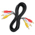 FdcLixuvol 10FT RCA Audio Video Composite Cable, AV Cable Red/White/Yellow 3 Male to