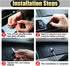 8PCS Car Cable Clips, USB Cable Line Clip Holder, Durable Strong Adhesive Cord Organizer for Car Management