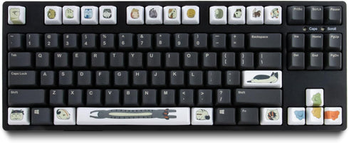 QKA KEEB QKAT KEYCAP, Novelty Kit, OEM Profile, PBT Keycaps, 24 Keys, MX Compatible Switches