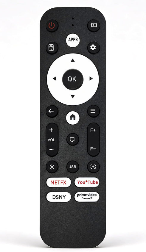 Molgoc Replacement Remote Contral for Mini Projector,Compatible with VOPLLS Q5 Portable Projector.