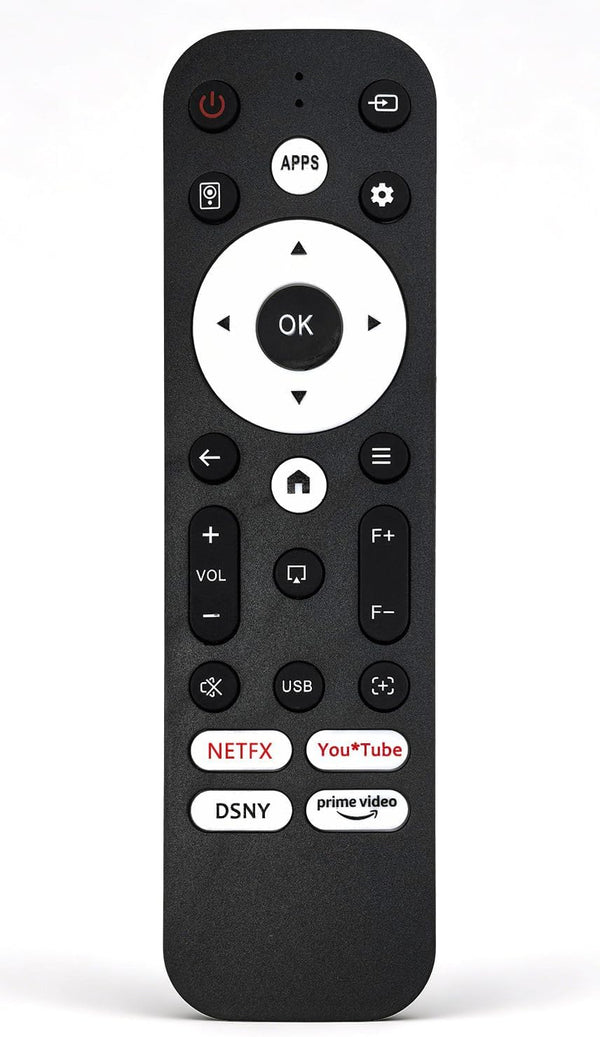Molgoc Replacement Remote Contral for Mini Projector,Compatible with VOPLLS Q5 Portable Projector.