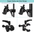 Phone Holder for Golf Cart/Microphone Stand, Fit for 3.5~7.5 inch Smartphones, 360° Adjustable Clip Mount