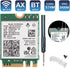 WiFi 6 AX200NGW M.2 2230 WiFi Network Card Dual Band 160MHz MU-MIMO 802.11AC AX 3000Mbps 2.4Ghz 5Ghz BT5.2 AX200 Wireless Adapter OFDMA Support vPro Miracast Only for Windows 10/11,64 bit