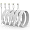 USB C to Cable 5 Pack, 6FT Fast Charger for Phone 14 13 12 11 Pro Max Xr Xs 8 and More