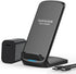 NANAMI Fast Wireless Charger, Qi Certified Charging Stand with QC3.0 Adapter for iPhone 15/14/13/12/SE 2020/11/XS Max,