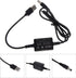 Bottone DC5.5x2.1mm 5V 12V, 3A, USB to Power Regulator Charging Cable, to Indoor Use, Compatible with Laptop, Power