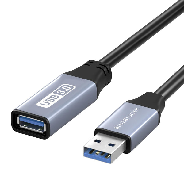 BlueRigger USB 3.0 Extension Cable (10FT, 5 Gbps, Type A Male to