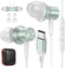 USB C Headphones for Samsung S24 Ultra, Type C Earphones Noise Isolating with Mic for iPhone 15 Pro Max, Galaxy A35