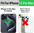 5PCS iPhone 15 Pro Max Soft Rubber + Aluminum Blank Cases - DIY Printable, Anti-Slip Protective Cover, 6.7 inch.