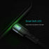 USAMS ISAIBELL 1ft Multi USB Cable 2Pack - Nylon Braided 3 in 1 Charger with Type-C & Micro USB for Cell Phones.