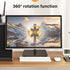 WKWKER 13-32inch 360 Universal TV Stand Table Top fits Swivel Height Adjustable TV Stand with Mount Base with Tempered