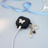 Wonhibo Cute Butterfly Designer Case for Airpods 3, Cover for 3rd Generation 2021 with Keychain (Black)