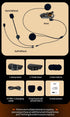 Motorcycle Bluetooth Headset, C50 2-Riders 1200M Intercom Communication System, HiFi Stereo Sound, Waterproof