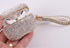 Sparkly Diamond Case for AirPods Pro 1&2 Generation, Premium Bling Rhinestone Cover Skin with Keychain (White AB Gold)