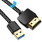 AKWOR USB to HDMI Adapter Cable, 6.6FT USB to HDMI Male to Male