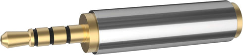 D & K Exclusives Gold Plated Audio Adapter - 2.5mm Male to 3.5mm Female Headphone Jack