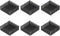 uxcell 10x25x25mm Black Aluminum Heatsink, Thermal Adhesive Pad Cooler for Cooling 3D Printers, 6 Pcs