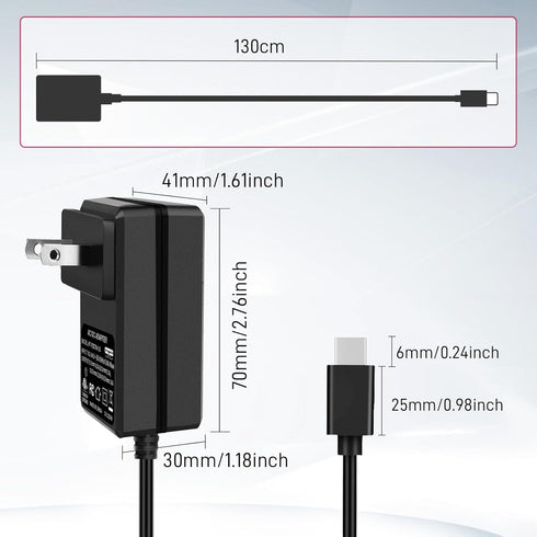 GeeekPi 27W Power Supply for Raspberry Pi 5, PD Adapter USB C 5.1V 5A Power Adapter for Raspberry Pi 5 8GB 4GB