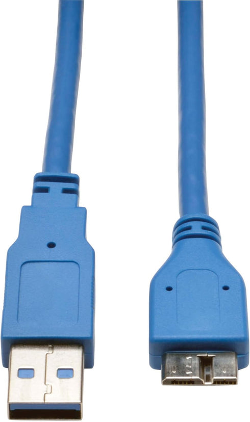 Tripp Lite U326-003 USB 3.0 Super Speed Device Cable - 5Gbps (A Male to Micro B Male), 3 Feet, Blue