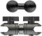 Bulletpoint Drop-Down Lower Phone Placement Kit 20mm-20mm Connector with 1cm Mounting Arm for Vehicle Phone Mounts