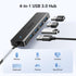 UGREEN USB 3.0 Hub, 4 Ports Ultra-Slim USB A Splitter for Mouse, Keyboard, Flash Drive, Compatible with Laptop, Desktop