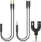 Headphone Splitter Adapter, 3-in-1 Pack, 3.5mm Male to 2 Port 3.5mm Female & 3.5mm Female to 2 Port 3.5mm Male Aux