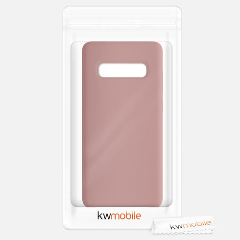 kwmobile Case for Samsung Galaxy S10 Plus / S10+ - TPU Silicone Phone Cover with Soft Finish - Winter Rose