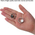 Qulkws 4pcs Holder,1/4"-20 Stainless Steel D Ring Screw, Camera D Ring Screws Hinged Thread, Fixing Screw Camera