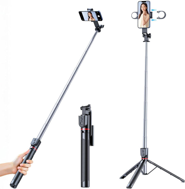 XIHAMA Selfie Stick with Light, All in 1 Extendable Tripod Stand with Wireless