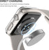 Misxi 2 Pack Hard PC Case with Tempered Glass Protector for Apple Watch 41mm, Lightweight Anti-Drop Cover