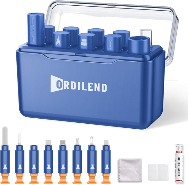 iPhone Cleaning Kit - Multi-Tool Charging Port Cleaner for iPhone, iPad, Dark Blue