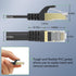 8 75 40Gbps 2000MHz Cat8 RJ45 75FT BUSOHE Cat Ethernet Cable FT, High Speed Flat Internet Network Patch Cord, SFTP