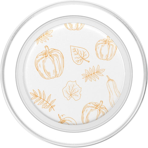 PopSockets PopGrip for MagSafe, Pumpkins Pattern Halloween Autumn Fall Leaves