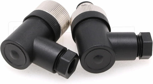 Eonvic M12 8 Pin Male & Female A Code Sensor Aviation Plug Industrial Circular Connector Waterproof IP67 Right Angle 12mm Connector Plug Cable Adapter