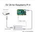 Gigabit PoE Splitter USB C 5V 3A, PoE to USB-C Adapter for Raspberry Pi 4, Security IP Cameras, IEEE 802.3at