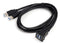 USB Flush Mount Cable, 1 Meter 3ft Dual USB 3.0 Ports Panel Mount Extension Cable for Car Boat Motorcycle