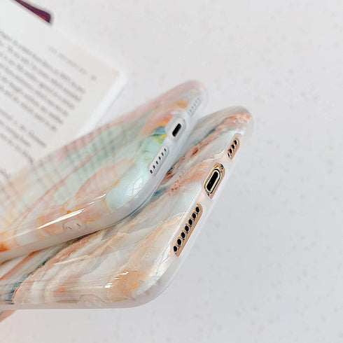 J.west Case for iPhone 13 Pro Max, Unique Grey Marble Print Pattern, Soft TPU Slim Fit Cover