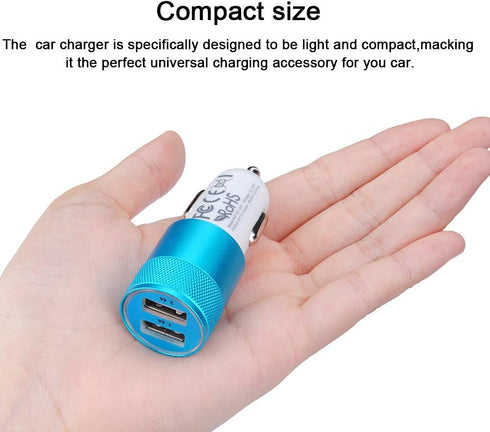 Sicodo 3.4A 2 Pack USB Smart Port Car Charger Compatible with iPhone 16, 15, 14, 13, 12, 11, SE, X, 8, 7 Pro