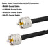 PL259 Male Crimp Connector, UHF SO239 Crimp Coax Connector for RG8X/LMR240/4D-FB/CNT240/RG8 Mini Coaxial Cable (Pack of