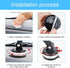 Car Phone Mount, 360° Rotatable Upgraded Holder with Suction Cup for Dashboard, Windshield, Universal for iPhone 13/12