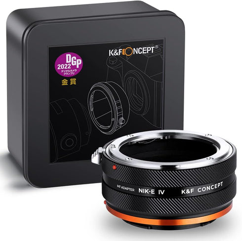 K&F Concept Lens Mount Adapter NIK-NEX IV Manual Focus for Nikon F Lens and Sony E Mount Camera Body